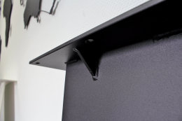 Stahlwange Premium SWG10s Tischgestell Tischuntergestell gerade schwarz matt Struktur (1 St&uuml;ck)