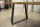 Tischgestell Stahl schwarz matt Struktur TGF 100x10 sms 900 (650) Trapez rund gebogen Tischkufe, 2 Stk
