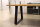 Tischgestell Stahl schwarz matt Struktur TGF 100x10 sms 700 (550) Trapez rund gebogen Tischkufe, 2 Stk