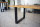 Tischgestell Stahl schwarz matt Struktur TU100x40 H700xL647 Tischuntergestell Tischkufe Kufengestell Tischbeine Tischfu&szlig; Industriedesign Esstisch Schreibtisch