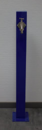 TRINKWASSER Wassersäule Stahl TSQG 950 blau glänzend (1 Stück)
