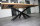 Tischgestell Stahl schwarz matt London &Oslash; 90mm L:1650mm Tischgestell K&uuml;chentisch Esstisch Tischuntergestell X-Gestell
