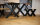 Tischgestell Stahl schwarz matt Doppel T-Träger IPE80 TUX H720xB700mm Tischuntergestell Tischkufe Kufengestell Tischbeine Tischfuß Industriedesign Esstisch Schreibtisch