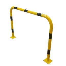 Rammschutzbügel Ø 76,1 mm / H 350 mm / L 1000 mm - gelb schwarz