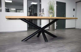 Tischgestell Stahl schwarz matt London Ø 80mm...