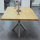Tischgestell Edelstahl geschliffen K240 London Ø 80mm L:1700 Tischgestell Küchentisch Esstisch Tischuntergestell X-Gestell