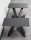 Couchtischgestell Stahl schwarz matt Struktur GX80x40 L900 H370 Tischgestell Tischuntergestell Metall Wohnzimmertisch Kreuzgestell DIY Couchtisch Beistelltisch