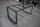 Tischgestell Stahl schwarz matt Berlin-80x20 L1600mm selbsttragend mit Rahmen Tischgestell Küchentisch Esstisch Tischuntergestell einteilig geschweißt