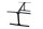 Tischgestell Stahl schwarz matt Uno 60x40 L:1800mm Tischuntergestell Schreibtischgestell B&uuml;ro Loft Esstisch