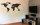 Hochwertige Design Stahl Weltkarte Wanddeko Wandbild XXL 3D Metall Pinnwand magnetisch Travelmap Reiseziele Firmenstandorte Landkarte Schwarz Glitzereffekt Feinstruktur 250x125cm