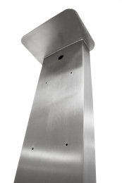 Wallbox Standfuß Universal Edelstahl 150x50mm für E-Ladestation Stele Ladesäule Energiesäule 500-1700mm