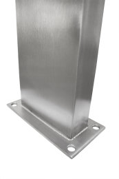 Wallbox Standfuß Universal Edelstahl 150x50mm für E-Ladestation Stele Ladesäule Energiesäule 500-1700mm