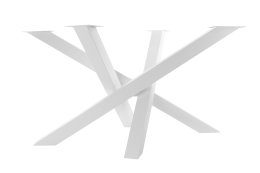 Kreuzgestell Stahl weiß matt MI-KADO 60x60 L1400 Tischgestell Küchentisch Esstisch Tischuntergestell X-Gestell