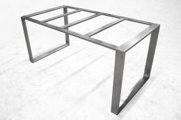 Tischgestell Edelstahl Berlin 80x20 L1600 B800 selbsttragend mit Rahmen Tischuntergestell DIY Esstisch Küchentisch einteilig geschweißt
