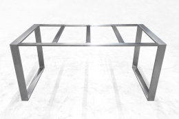 Tischgestell Edelstahl Berlin 80x20 L1600mm selbsttragend mit Rahmen Tischuntergestell DIY Esstisch Küchentisch einteilig geschweißt