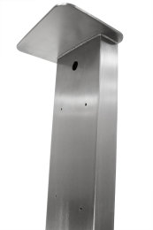 Wallbox Standfuß Universal Edelstahl 150x50mm für E-Ladestation Stele Ladesäule Energiesäule 500-1700mm 901-1100mm