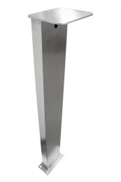 Wallbox Standfuß Universal Edelstahl 150x50mm für E-Ladestation Stele Ladesäule Energiesäule 500-1700mm 901-1100mm