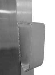Kabelhalterung Edelstahl SEITLICH für E-Ladestation Stele Ladesäule K240 geschliffen (1 Stück)
