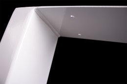 Tischgestell weiß TU100w-500 breit Tischuntergestell Tischkufe Kufengestell (1 Paar)