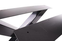 Tischgestell schwarz TUXs-890 breit Tischuntergestell Tischkufe Kufengestell (1 Paar)
