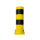 Rammschutzpoller Absperrpfosten Ø 159,0 x 400 mm Stahl - gelb schwarz - zum Aufdübeln