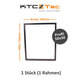 Tischgestell schwarz TRGs-700 breit Tischuntergestell Tischkufe Kufengestell (1 Rahmen)