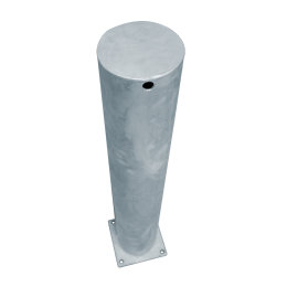 Rammschutzpoller Absperrpfosten Ø 159,0 x 1200 mm Stahl - feuerverzinkt - zum Aufdübeln