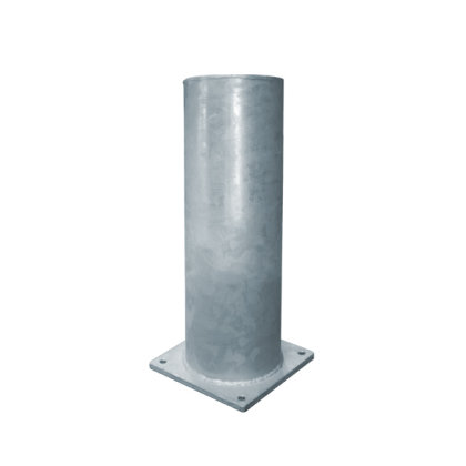 Rammschutzpoller Absperrpfosten Ø 159,0 x 400 mm Stahl - feuerverzinkt - zum Aufdübeln