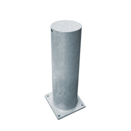 Rammschutzpoller Absperrpfosten Ø 159,0 x 400 mm Stahl - feuerverzinkt - zum Aufdübeln