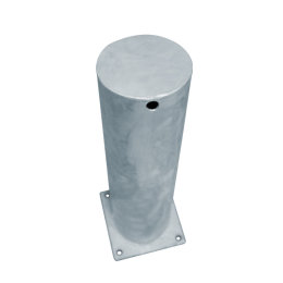 Rammschutzpoller Absperrpfosten Ø 159,0 x 400 mm Stahl - feuerverzinkt - zum Aufdübeln